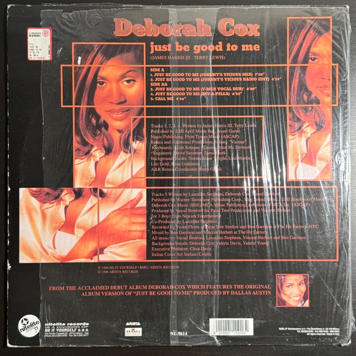 DEBORAH COX Just Be Good To Me JOHNNY VICIOUS Remix 1996 House 12