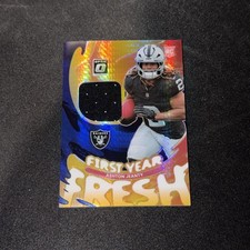 2025 Panini Donruss Optic - First Year Fresh Ashton Jeanty #FYFBH-AJY Blue Hyper