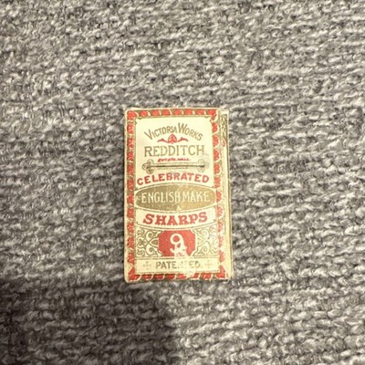 Victoria Works ''Redditch Celebrated English Make Sharps'' needle packet late