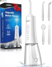 Water Flosser, 300ML Portable Cordless Dental Flossers for Teeth Deep Cleaning..
