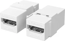 Cable Matters 2-Pack 8K HDMI Keystone Jack Coupler 8K60Hz 4K120Hz Wall Plate