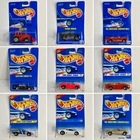 Vtg HOT WHEELS Lot of 9 Blue Card - Tractor, Mustang, Corvette, Jaguar, Mercedes