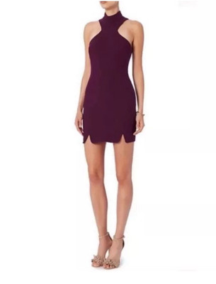 CINQ À SEPT Jax Mock Neck Mini Dress, Size 4
