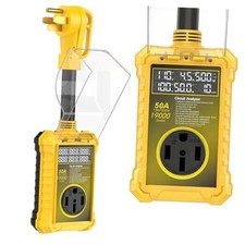 50 Amp Surge Protector for Rv Waterproof IP67, 19000 J Upgraded 50 AMP yellow