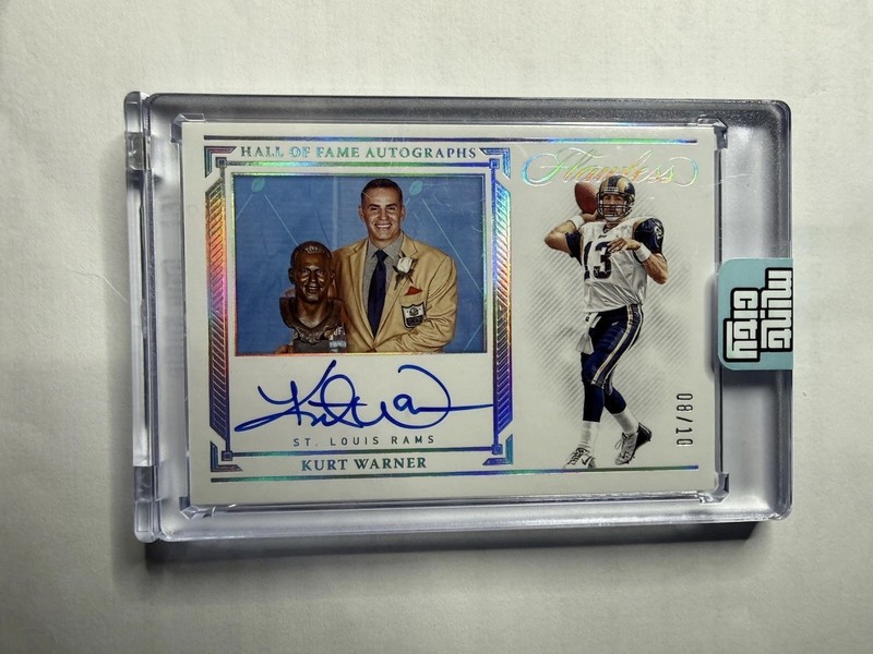 2022 Panini Flawless NFL Hall of Fame🔥Kurt Warner🔥 Auto #08/10