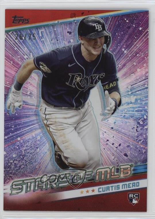 2024 Topps Update Stars of MLB Red 26/75 Curtis Mead #SMLB-72 Rookie RC 13c5