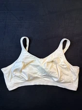 Playtex Active Breathable Bra 46DDD 4159 Beige Wireless Soft Cup Full Coverage