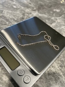 10” Sterling Silver Rope Ankle Bracelet Italy