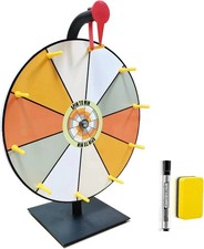 16" Spinning Prize Wheel with Stand - 10 Slots for Parties  Events