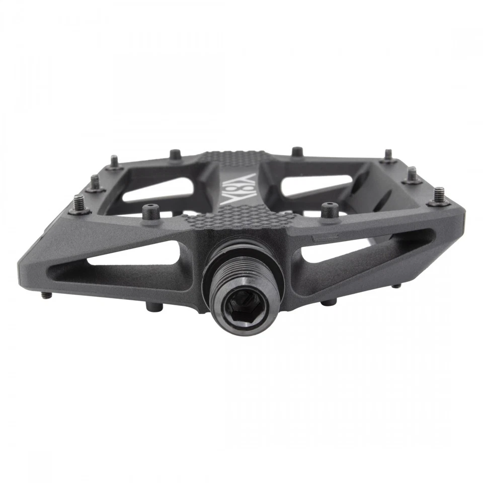 Origin8 Strapd Platform Pedal 9/16" Chromoly Axle Concave Composite Body Black - Image 3 of 4