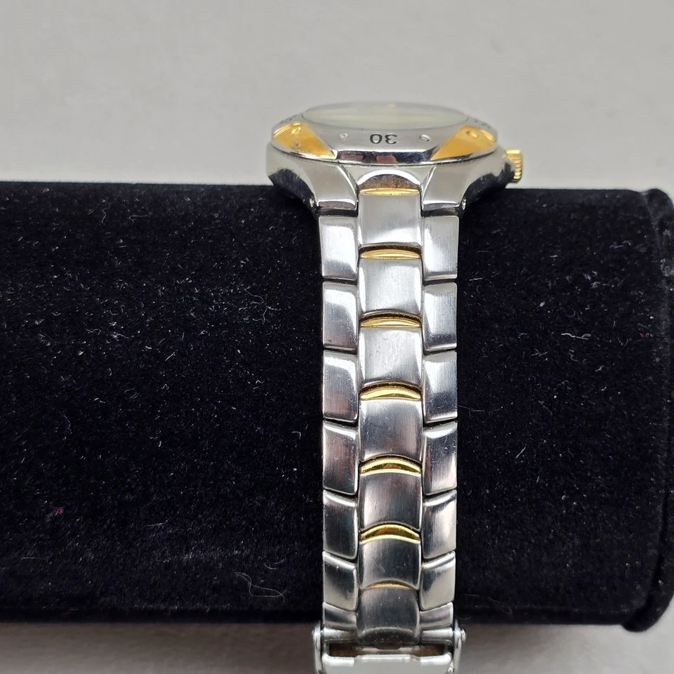 Bulova Marine Star Quartz Watch Black Dial Two Tone Womens New Battery -X1X - Image 3 of 4