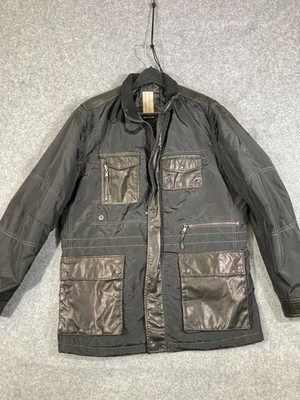 Robert Comstock Endurance Bomber Jacket Mens L Black Full Zip Lined Pockets