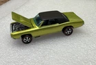 Hot Wheels Redlines *RESTORED* Custom T-bird Spectraflame Antifreeze w/dark Int