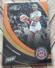2025 Panini WNBA Player of the Day #27 RICKEA JACKSON Orange Foil 077/199 Sparks