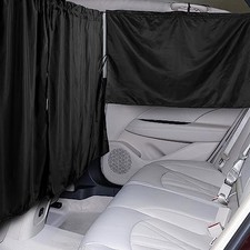 Set of 3 Car Privacy Curtain, 95 Light Blocking
