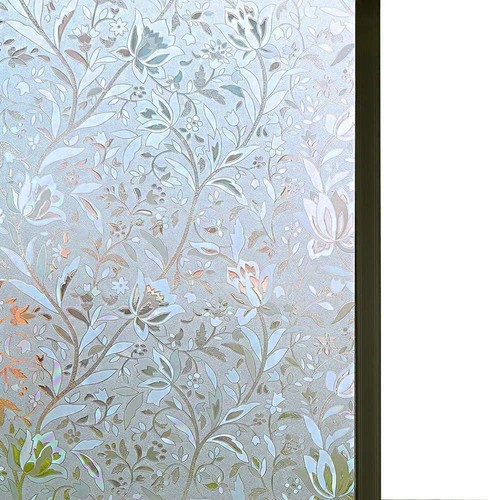 Excellent Quality 3D Static Cling Window Film Non-Adhesive Window Covering De...