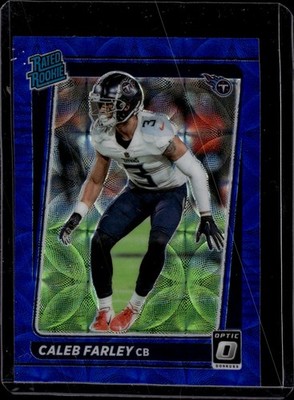 2021 Donruss Optic Blue Scope #249 Caleb Farley Tennessee Titans Rookie