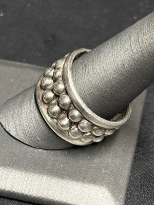 TAXCO MEN'S BRUTALIST 925 STERLING SILVER BAND RING SIZE 10 | eBay