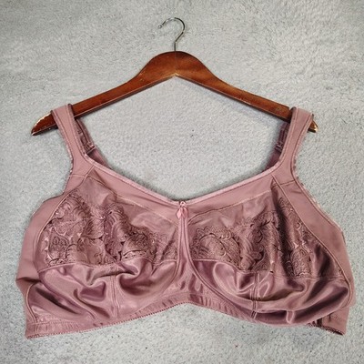 Amoena Isadora SB Bra Women's 48D Mauve Stretch Wireless Adjustable Straps NWT