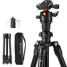 K&F CONCEPT 0234A1 Treppiede Fotocamera Smartphone 195cm con Braccio Estensibile