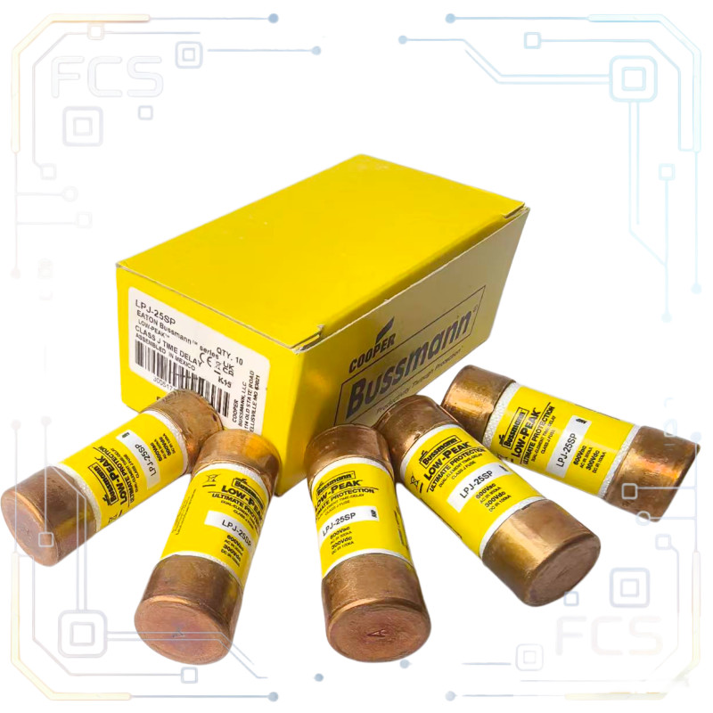 10PCS BUSSMANN LPJ-25SP LPJ25SP 25A 600Vac Dual Elements Time delay Fuses