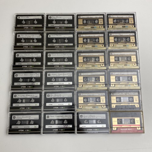 Posten 24 High Bias Kassetten Kassetten vorbespielt/gebraucht Maxell XLII 90 TDK SA90