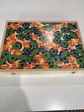 Wolfum Floral Backgammon Set Made In USA Dice & Chips Unopened