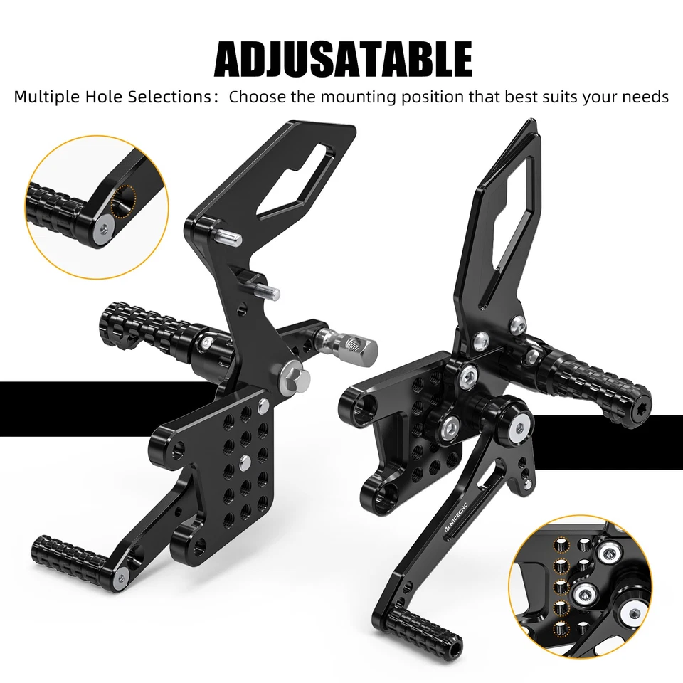 CNC Rearsets Footrest Foot Pegs For Suzuki SV650 SV650S SV650A SV650SA 1999-2011 - Image 4 of 4