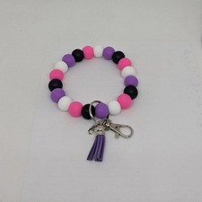 Wristlet  Keychain - Pink  Purple