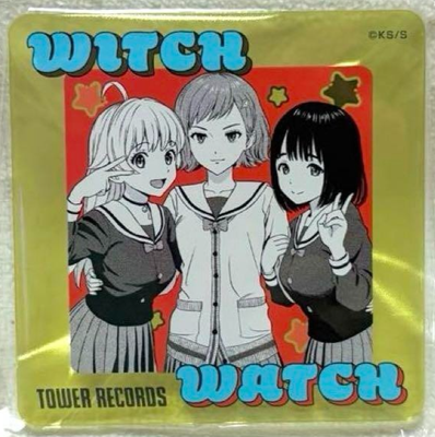 Witch Watch acrylic badge Nico Wakatsuki & Kara Minami & Kukumi