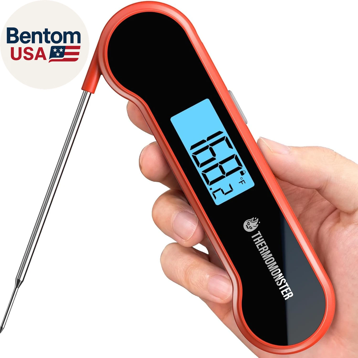 0.5 Sec Instant Read Meat Thermometer Digital with ±0.5℉ Precision, Food Thermom