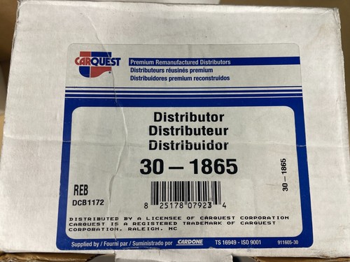 Carquest Premium 30-1865 Remanufactured Distributor - Picture 9 of 9