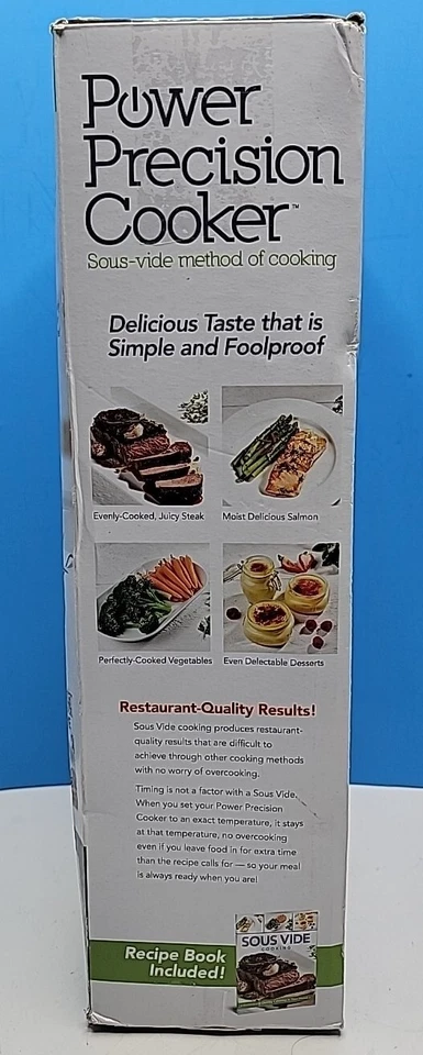 Cocina circulante de inmersión y libro de recetas Sous Vide Method Power Precision. Foto 2 de 4