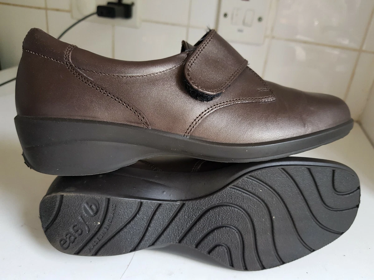 EASY B SIZE UK 4E EU 37 WIDE WOMENS BRONZE BROWN FLAT COMFORT SHOES | eBay