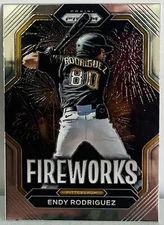 2023 Panini Prizm Endy Rodriguez Pittsburgh Pirates FIREWORKS INSERT PROSPECT