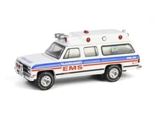 1991 Chevrolet Suburban Ambulance Glacier County Diecast 1:64 Scale Model 67060B