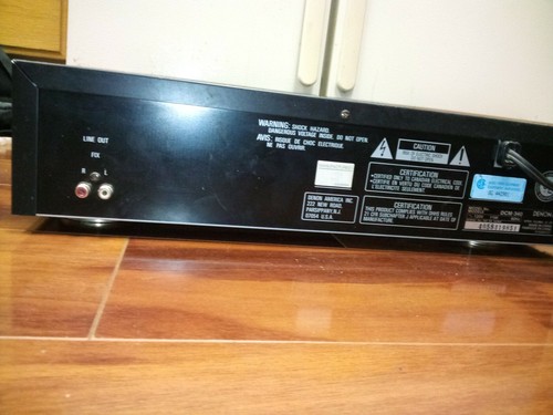 DENON DCM-340 COMPACT DISC PLAYER 5-DISC CD CHANGER VINTAGE 1994 w/ REMOTE! - Picture 4 of 8
