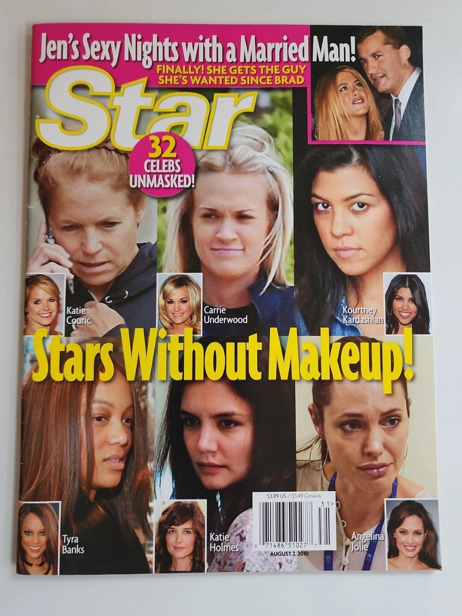 Star Magazine August 2, 2010 Stars Without Makeup Katie Couric Kardashian  Tyra | eBay