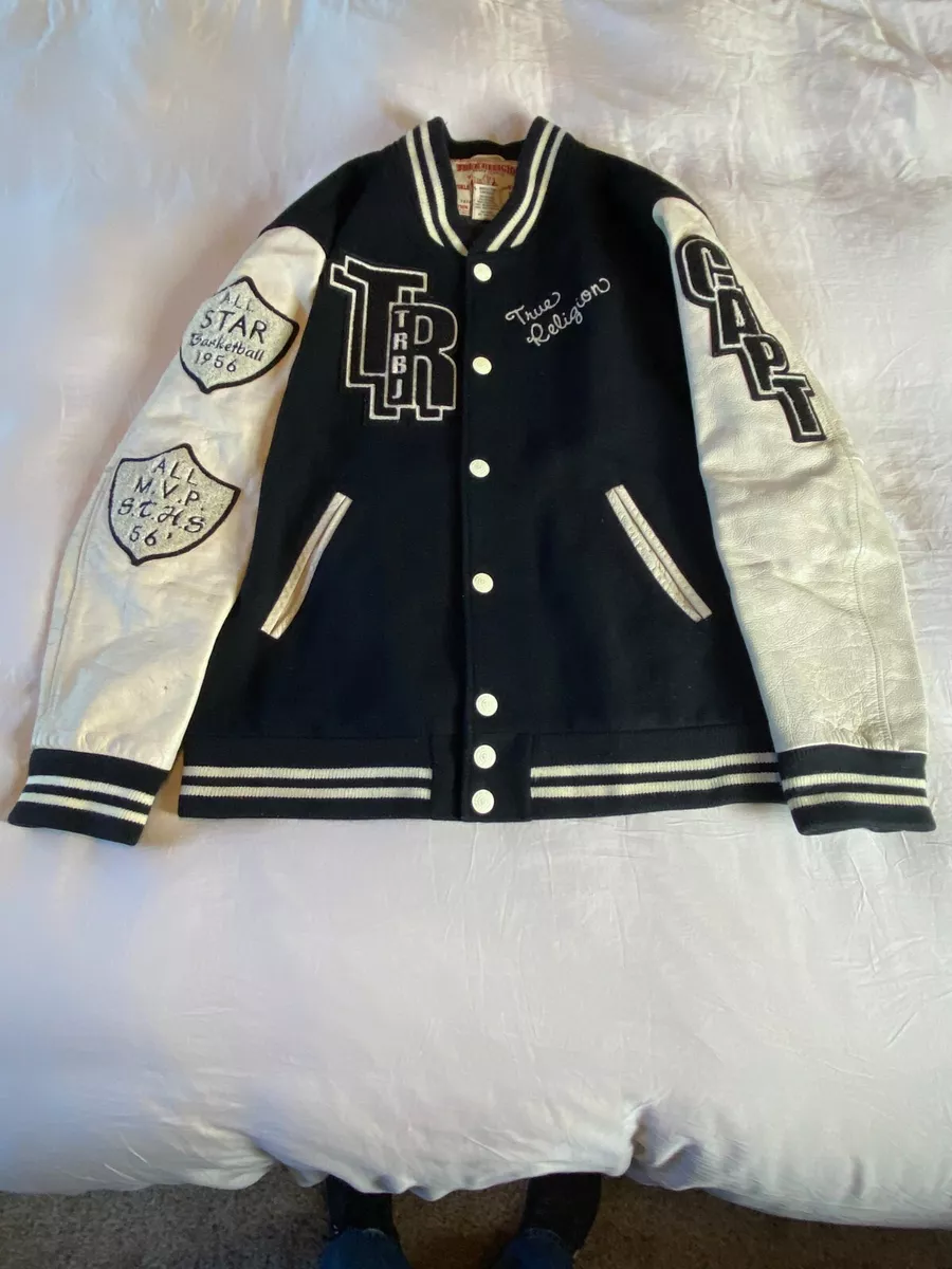 leather basketball jacket