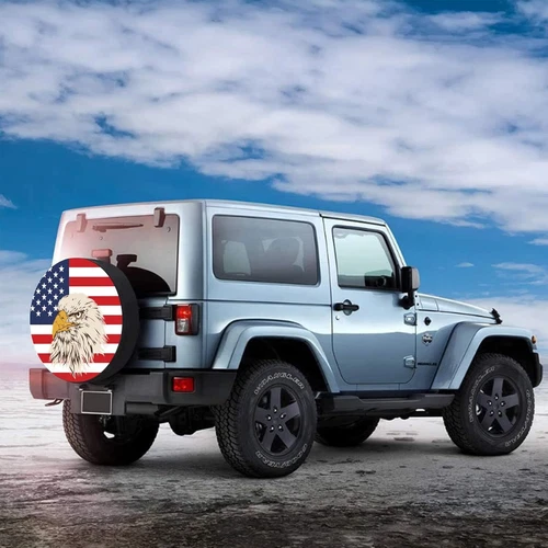 14" Silver Spare Tire Cover Heavy Duty Vinyl for Trailer RV Popup Camper SUV - Bild 12 von 24