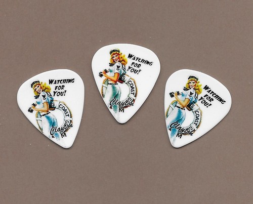 3 Clayton American Hotties U.S. Coast Guard medium gauge guitar picks