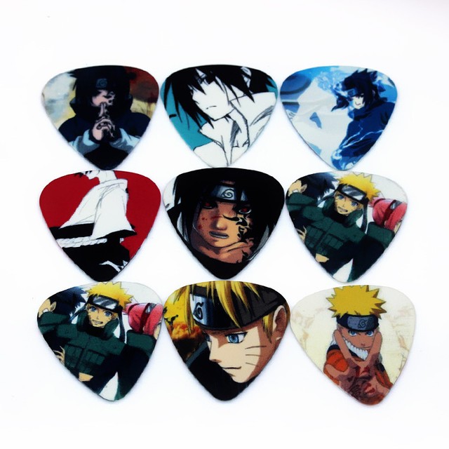 Naruto Anime Japanese Guitar Picks Lot Of 10 46 Mm Free Tracking Thin 