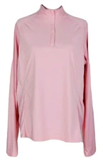 SUN SHIELD by SmartPak~Women XXL~Pink Mock Neck L/S  1/4 Zip Riding Pullover LN!