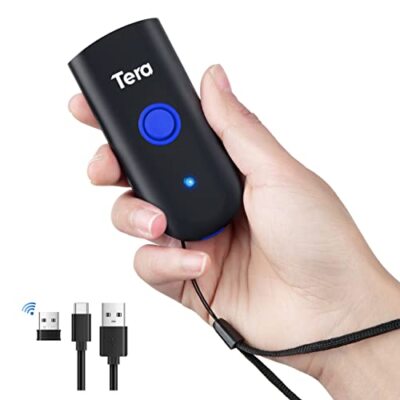 Tera Wireless Barcode Scanner 1D Laser Mini Pocket Wasserdicht Scanner 3in1