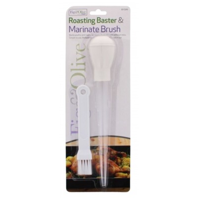 Braten Baster & Marinieren Pinsel Basting Set Essential Tools Geschmack Feuchtigkeit NEU