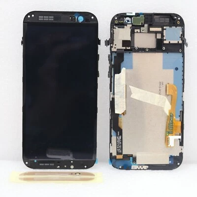 NEW HTC ONE M8 LCD Display Touch Screen Digitizer + Bezel Frame Assembly