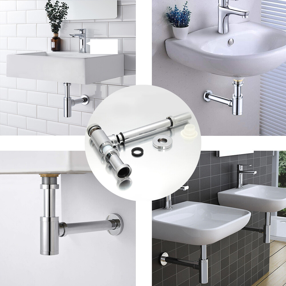 Luxury New Bottle Trap Brass Round Siphon Antique Color/ Black Drain Kit Bathroom Vanity Basin Pipe Waste With Pop Up Drain Xsq1 8 Sale 21 - View #7