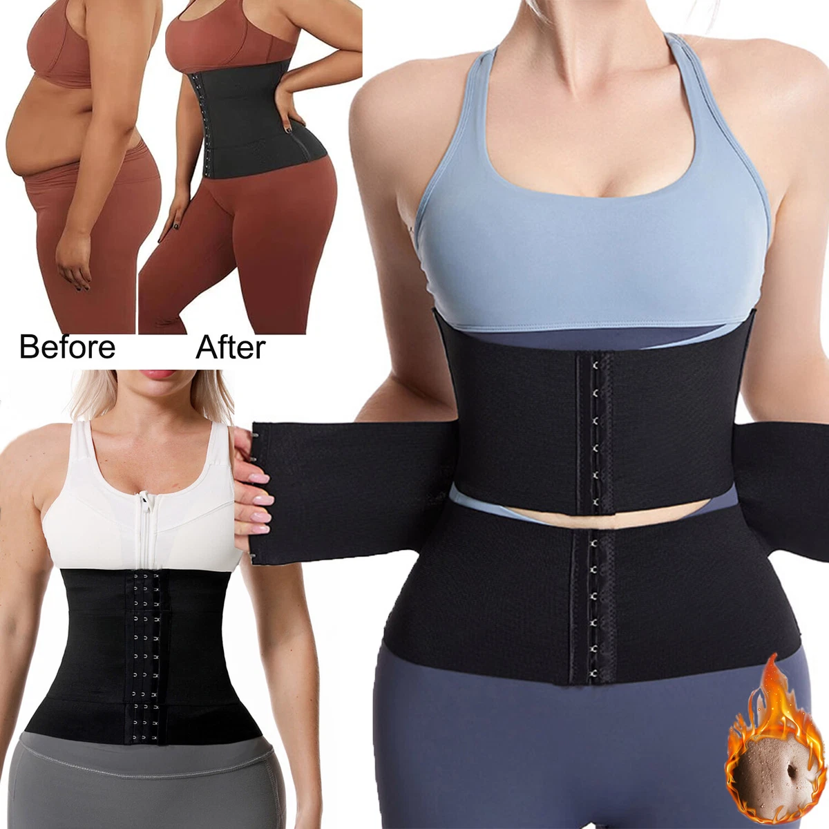 Corset Waist Trainer Training Shaper Snatch Me Up Tummy Wrap Belt Hourglass  Belt