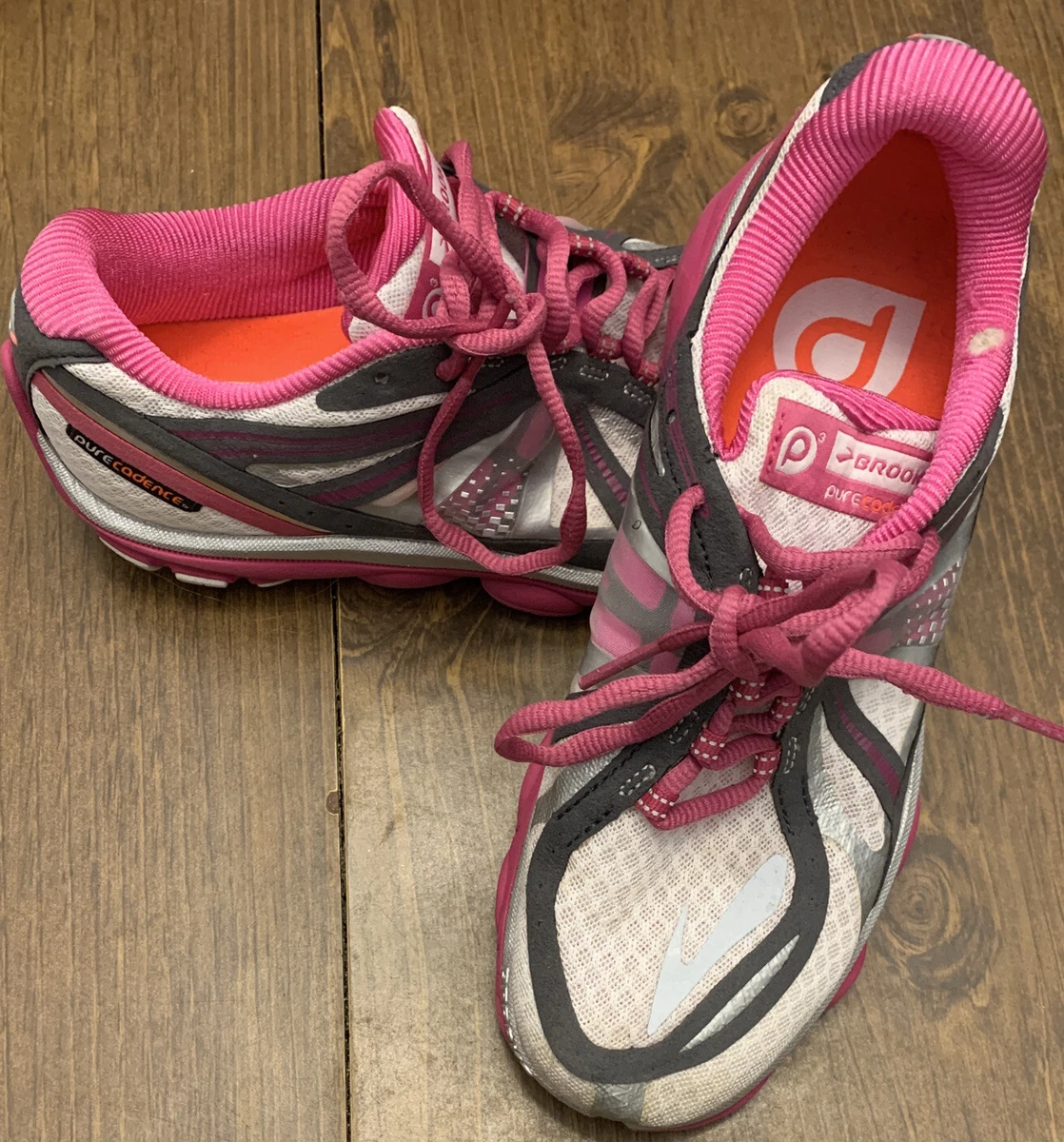 Brooks Pure Cadence 3 Running Walking Shoes Pink Silver Women's Size 8 US |  eBay