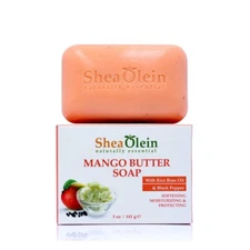 Shea Olein Mango Butter Soap With Rice Bran Oil & Black Pepper, 6-pack